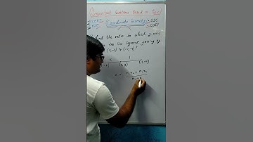 Section formula: findind point on y-axis #maths #cbse #education #ncert #cuet2023 #viral