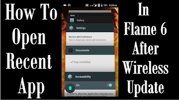 [Hindi] How To Open Recent App In Flame 6 After Wireless Update | Kapil Jangid