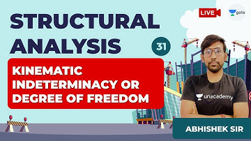 Kinematic Indeterminacy or Degree of Freedom | Lec 31 | Structural Analysis | GATE CE Exam