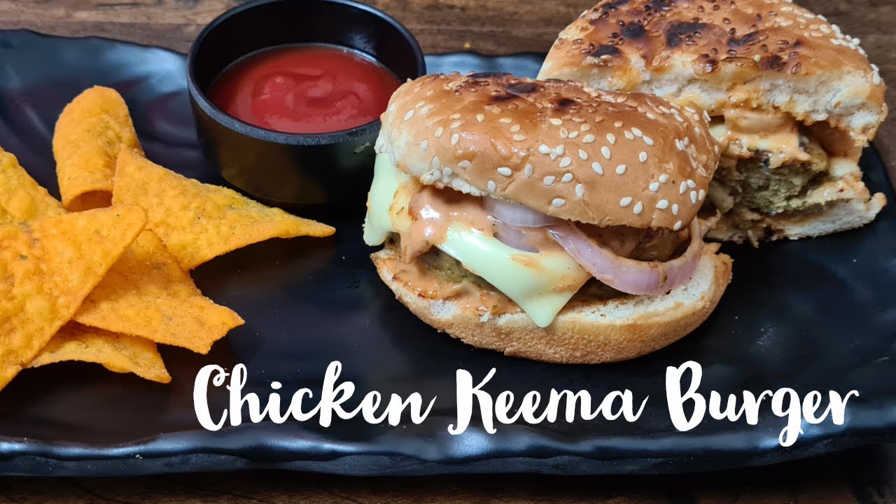 Chicken Chilli Cheese Burger Recipe Grilled Chicken Burger Saute