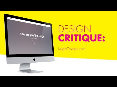 Critiquing Your Design - LeighObrien.com