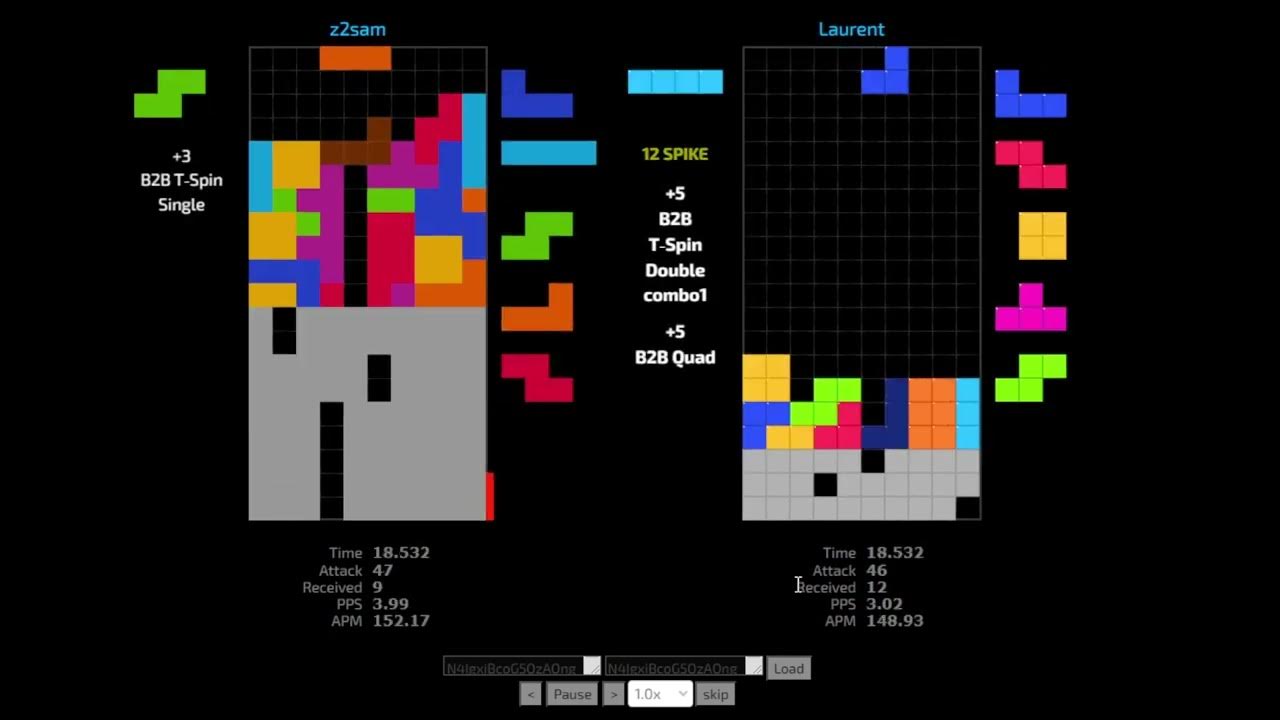 200 APM on Jstris 1vs1 - 11 combo downstack - YouTube