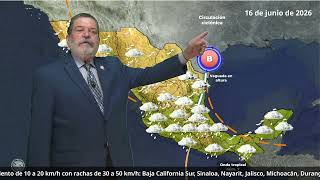 15 de junio de 2026 Pronóstico del tiempo. Vespertino.