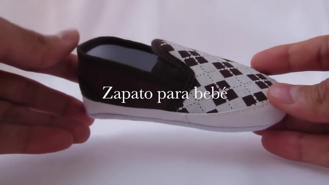 Zapatos para bebé diseño mocasín - YouTube
