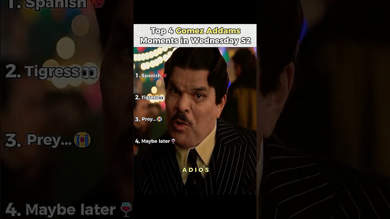 Top 4 GOMEZ ADDAMS Moments | Wednesday