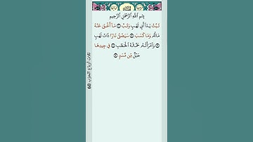 سورة المسد القارئ ياسر الدوسري