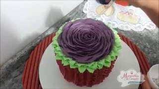 Decoração Babado e Big Rose com Chantininho