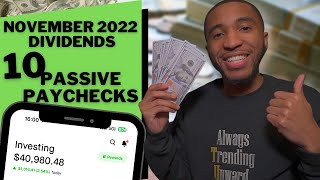 All My Dividend Income $40,000 Portfolio | November 2022