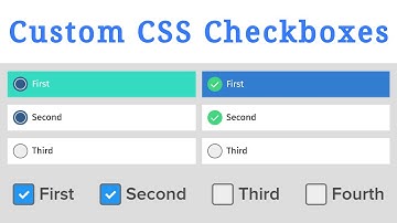 Custom CSS-Only Styled checkboxes and radiobuttons
