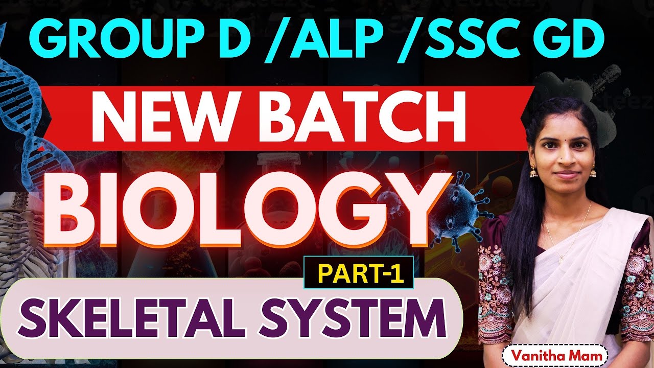 SKELETAL SYSTEM PART 1 Railway Group D / NTPC /ALP / SSC GD General Science FREE  DEMO CLASS