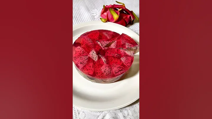 Tasty Dragon fruit jelly cake | #dragon fruit #shorts #youtubeshorts #jelly cake #pudding #cake
