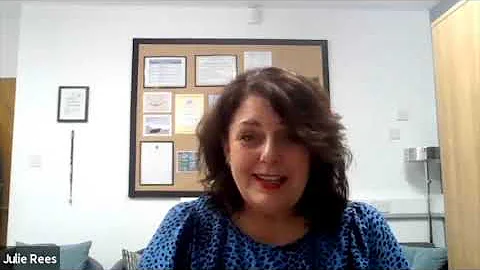 Julie Rees talking about well-being and leadership...
