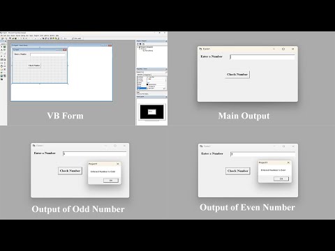 How To Check Weather The Enter Number is Even Or Enter Number is Odd (Even Or Odd) in VB 6.0