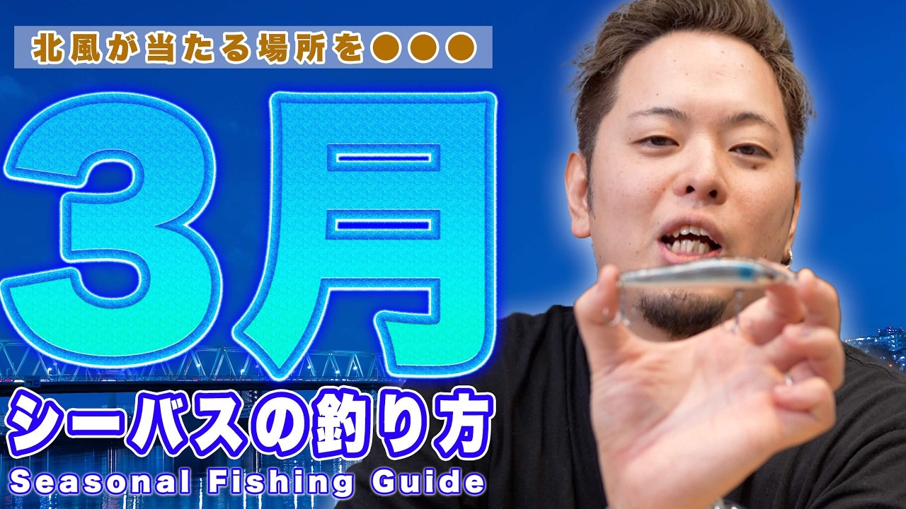 【3月】シーバス攻略｜季節を押さえたおすすめの釣り方