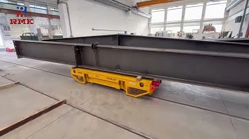Steel Electric Rail Transfer Trolley ( Czech mechanical processing and welding company uses )