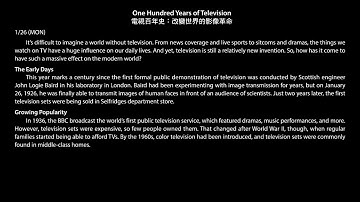 [ALL+ Interactief Engels 20260126] Historische oorsprong: een eeuw televisiegeschiedenis: de visu...