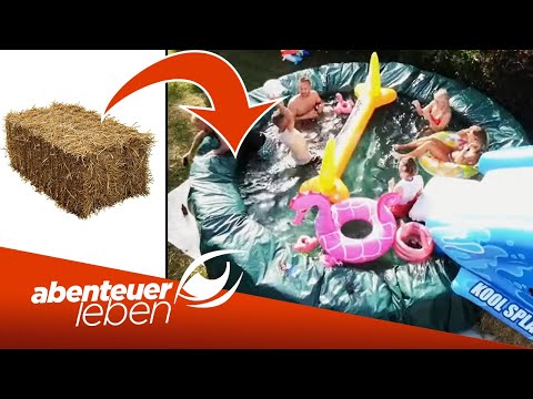 DIY Pool aus Strohballen: Dein eigener Pool! | Abenteuer Leben | Kabel Eins