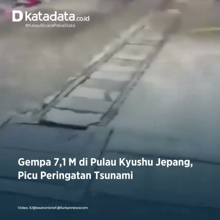 Gempa 7,1 M di Pulau Kyushu Jepang, Picu Peringatan Tsunami