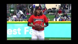 Rhett Lowder first pro inning. Dayton Dragons. 4/5/2024