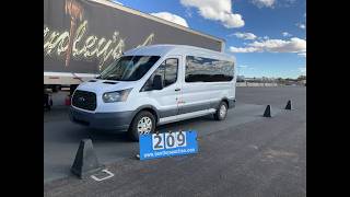 3049-NM Lot #209 - 2015 FORD TRANSIT 350 SRW TRANSPORT VAN 104,742 MILES