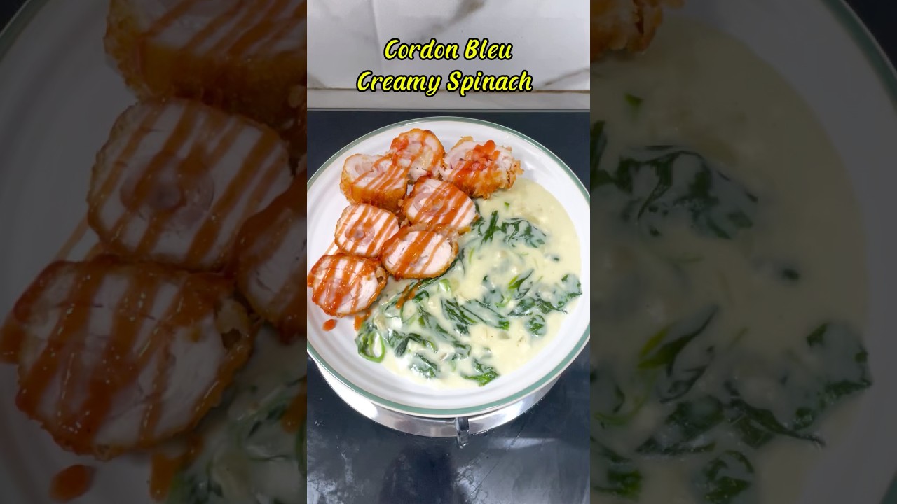 Cordon Bleu with Creamy Spinach 