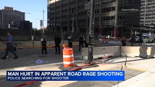 Pedestrian shot in apparent road rage incident downtown Chicago CPD