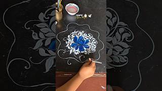 Alpona design 🪷#alponadesign #art #easyalpona #lotus #fabric #artlovers #drawing #trending #art