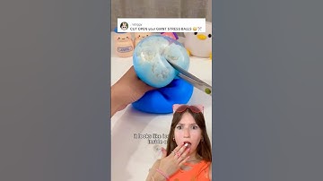 CUTTING OPEN MY GIANT STRESS BALLS! 😱😭✂️ *rip squishy*