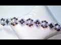 Elegant bracelet making * Beading * Diy * Как сделать браслет из жемчуга и биконуса *