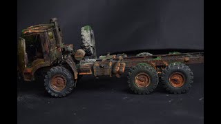 Post-apocalyptic Kamaz truck wreck 1080P HD