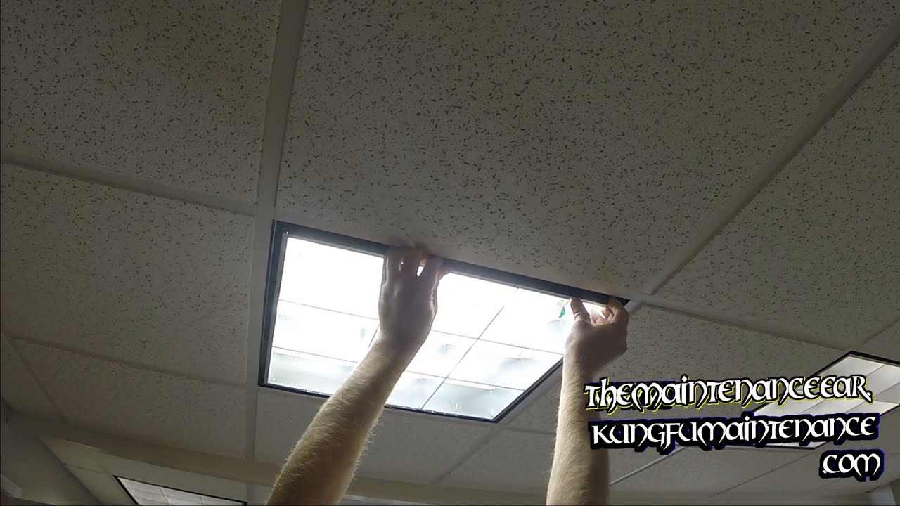 How To Replace Drop Ceiling U Shaped Fluorescent Office Lights