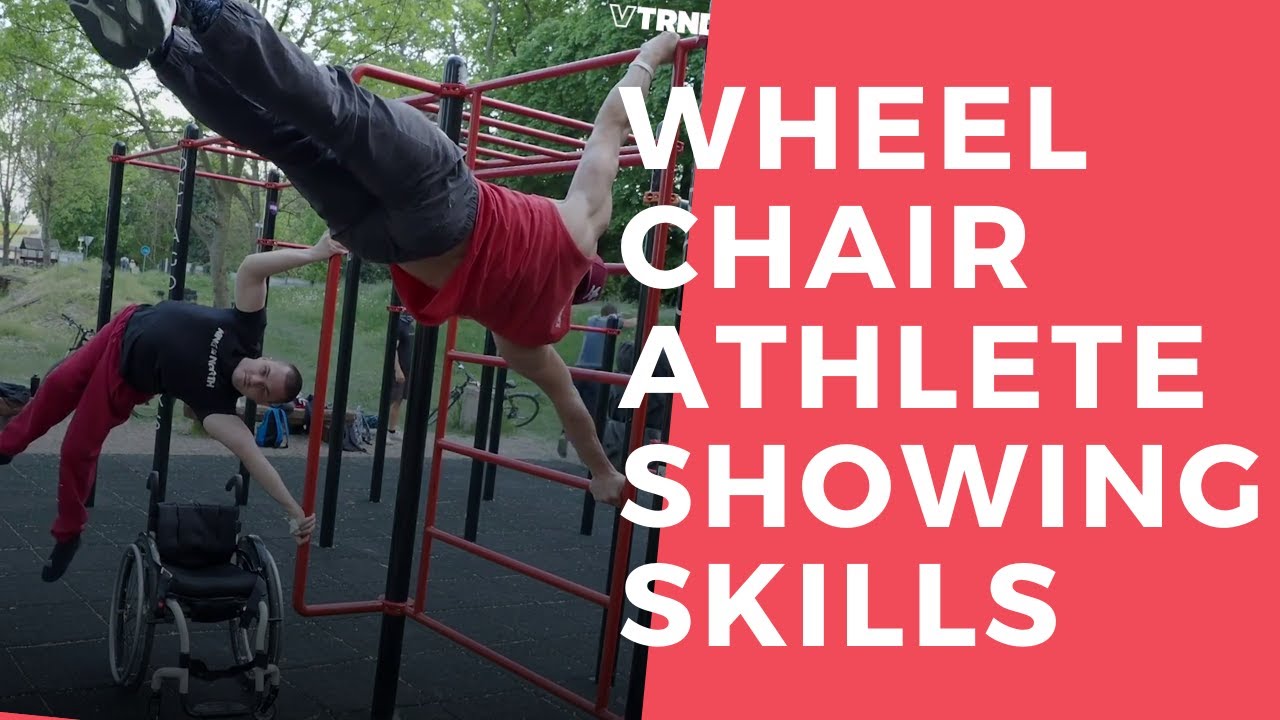 Wheelchair athlete shows off his skills YouTube