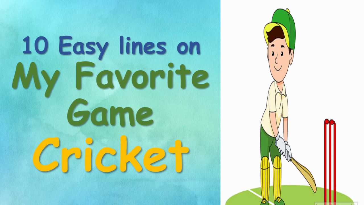 my favourite game cricket essay in hindi