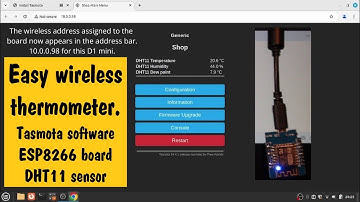 #37 ESP8266 + DHT11 + Tasmota =  Easy Remote Temperature And Humidity On Your Local WiFi