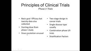 Statistical Considerations: Phase 1 & 2 Clinical Trials