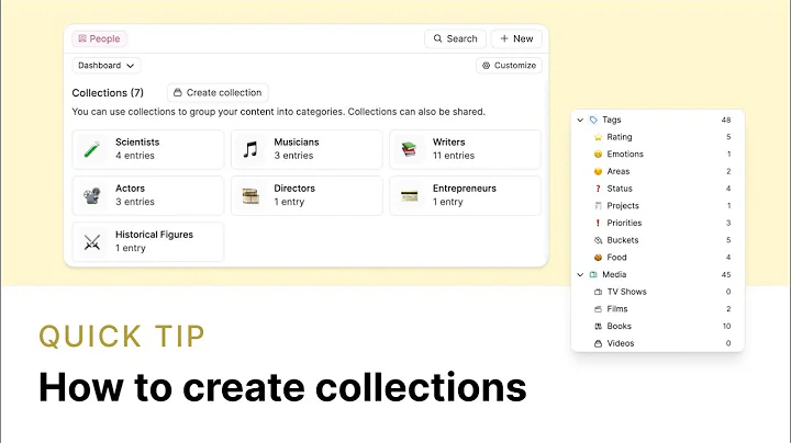 How To Use Collections in Capacities