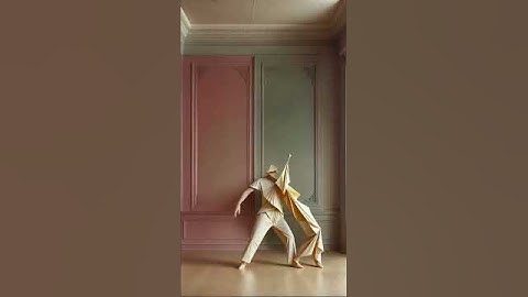 AI Origami Magic: Incredible Paper Couple Dance Like Never Before!