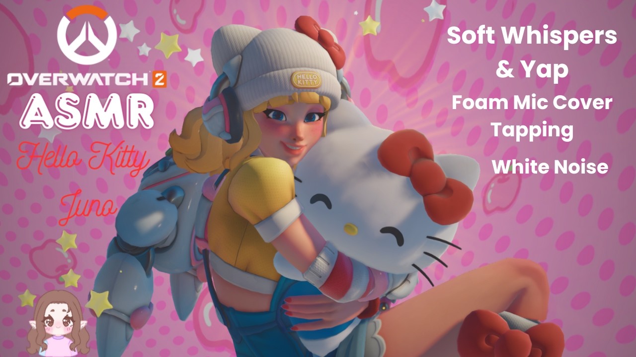HELLO KITTY JUNO ASMR ♡ Soft Whispers, Tapping, White Noise + yap ♡