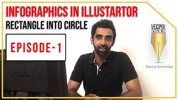infographics in Illustrator | Episode-1 | Rectangle into Rounded Rectangle | Illustrator tutorial