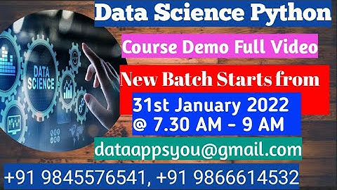 Data Science Python Demo Session Video| Dataapps4you