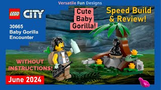 NEW LEGO City Baby Gorilla Encounter 30665 polybag - Review & Speed Build Without Instructions!