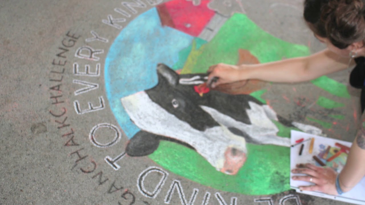 Vegan Chalk Challenge YouTube
