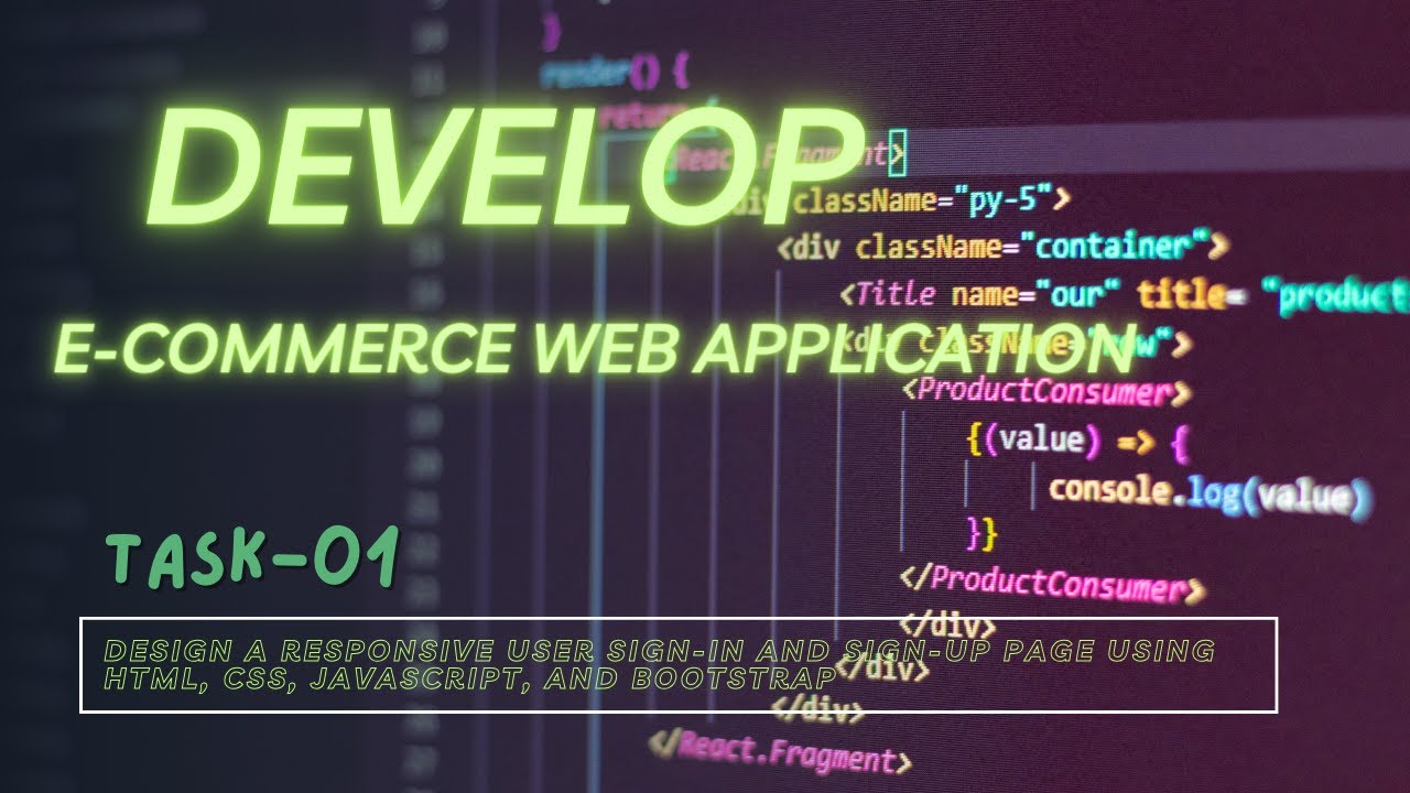 Eshop E-commerce Web Application Development Task-01 | Web Programming ...