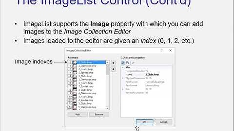 C#   Chapter 8   Processing Data   Part 18 ImageList Control 1 swf