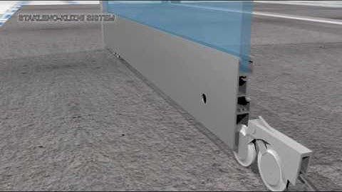 3D video animation/ glass sliding door system/ DIY