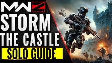 MW3 Zombies STORM THE CASTLE Mission Solo Guide - Clear Merc Camp - Act 3, Tier 3 - Strauss Research