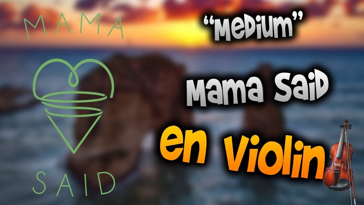 Mama Said en Violín|tab,tutorial,partitura,como tocar|HD Tutorial - YouTube