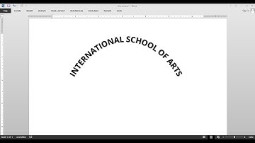How to Write Curve Text in MS Word | Muabi Design