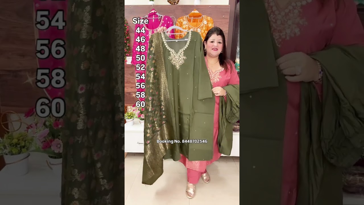 Size 44 to 60 Designer Handwork Suits.. Book on 8448702546 