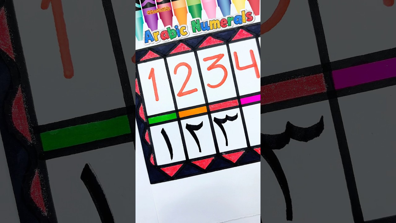 Arabic Numerals ✨| Let’s Learning Together ✨🔢 #shorts #learn #education #learning #kidslearning